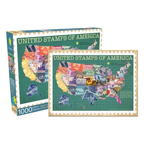 United Stamps of America 1,000-Piece Puzzle
